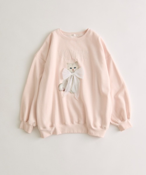 OLIVE des tシャツ Tシャツ ネコスウェット レディース