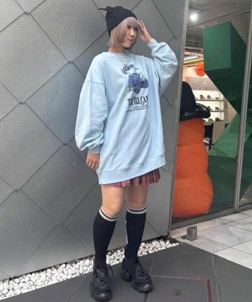 Candy Stripper トレーナー スウェット ワンピース Candy Stripper トレーナー スウェット THE ILL CANDY SWEAT
