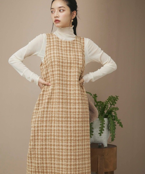 fifth（フィフス） ワンピース 千鳥チェックジャンパースカート
