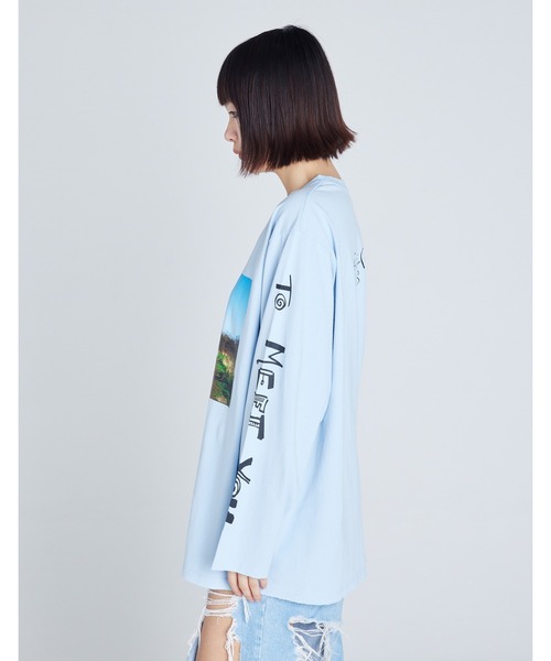 little sunny bite Valerie Phillips x little sunny bite photo long tee ヴァレリー・フィリップス フォトロングTシャツ lsb-ltop-043a トップス little sunny bite (リトルサニーバイト)Valerie Phillips x