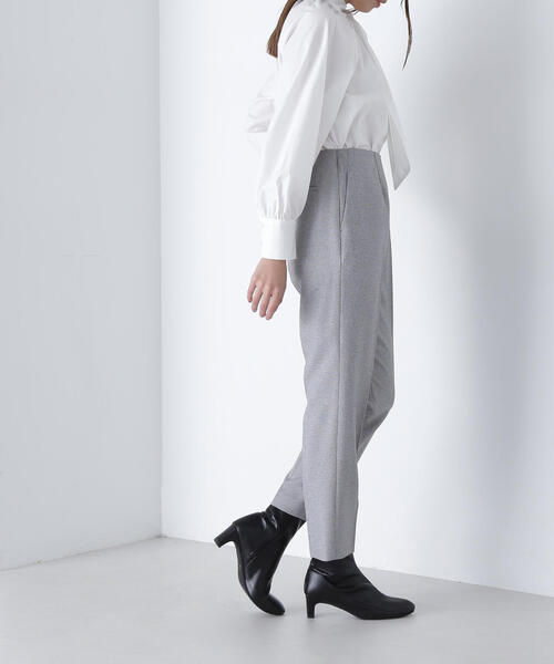 NATURAL BEAUTY BASIC スラックス パンツ ペプラムジレ SET UP