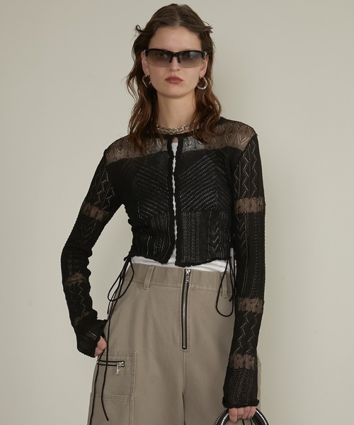 カーディガン レースニットカーディガン / Lace Knit Cardigan レディース