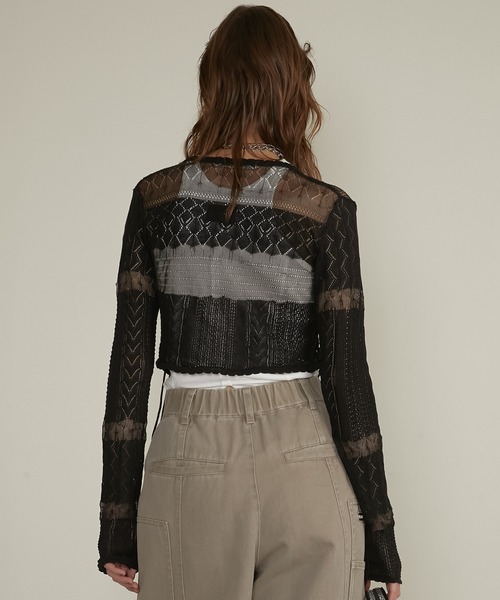 【PRANK PROJECT】新品 レース カーディガン PRANK PROJECT｜レースニットカーディガン / Lace Knit Cardigan