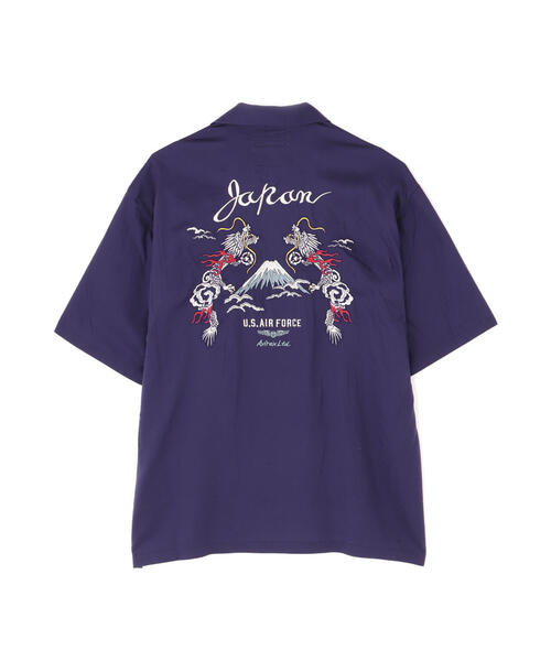 【AVIREX】ダブルドラゴン スーベニア 半袖シャツ AVIREX シャツ DOUBLE DRAGON SOUVENIR SHIRT / ダブルドラゴン