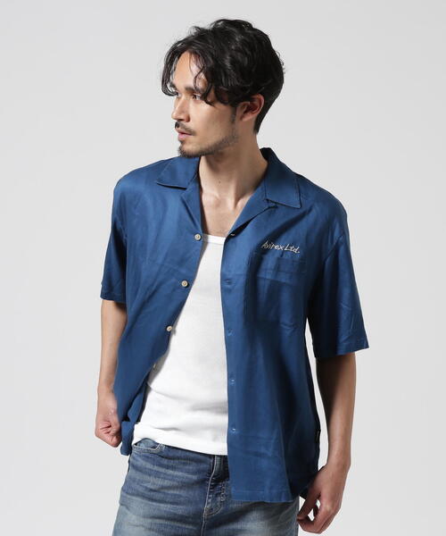 AVIREX（アヴィレックス） シャツ 半袖 DOUBLE DRAGON SOUVENIR SHIRT