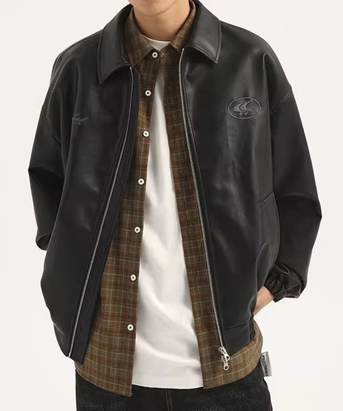 lilful ブルゾン アウター ストリート Y2Kデザイン ダブルジップ