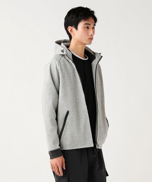 BEAMS GOLF DK フルジップ リラックスド MX プーマ（PUMA）（メンズ）ESS Sサイズ フルジップパーカー グレー レディースウェア