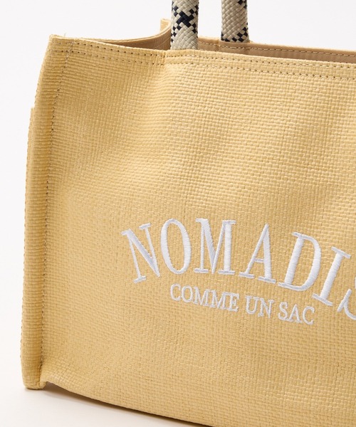 NOMADIS トートバッグ クリーム色　ネイビー NOMADIS トートバッグ クリーム色 ネイビー - メルカリ