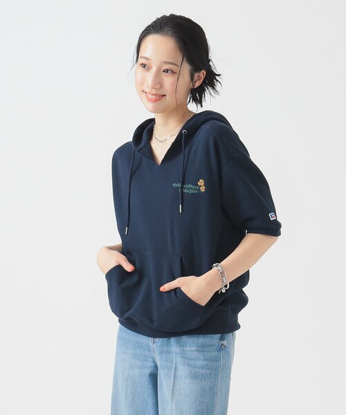 パーカー 「別注」RUSSELL ATHLETIC / プリント フーディー レディース Russell Athletic パーカー 「別注」RUSSELL ATHLETIC