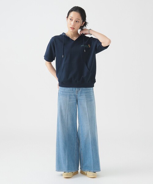 パーカー 「別注」RUSSELL ATHLETIC / プリント フーディー レディース Russell Athletic パーカー 「別注」RUSSELL ATHLETIC