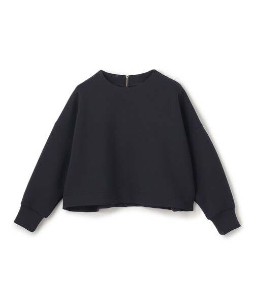 トレーナー スウェット 「洗える/ストレッチ」BEAUTY FORM JERSEY クロップド トップス レディース
