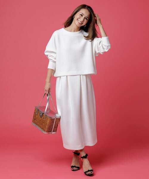 トレーナー スウェット 「洗える/ストレッチ」BEAUTY FORM JERSEY ペプラム トップス レディース セール】【洗える/ストレッチ】BEAUTY FORM JERSEY ペプラム