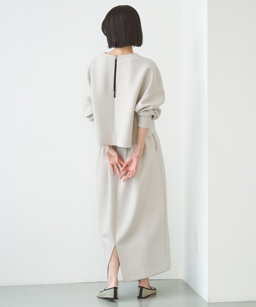 トレーナー スウェット 「洗える/ストレッチ」BEAUTY FORM JERSEY ペプラム トップス レディース 洗える/ストレッチ】BEAUTY FORM JERSEY ペプラム トップス