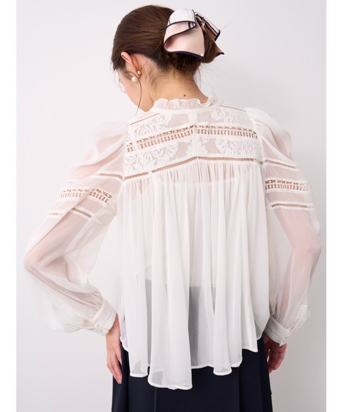snide 楊柳シフォンブラウス SNIDEL｜楊柳シフォンブラウス | Rakuten Fashion(楽天