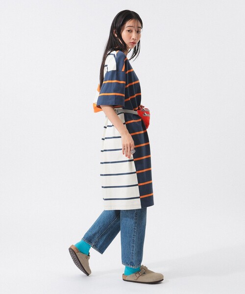 Champion ワンピース 「別注」Champion / ボーダー クレイジー