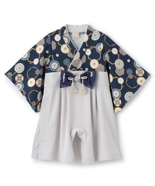 petit main ベビー服 ロンパース Boys なりきり袴カバーオール 