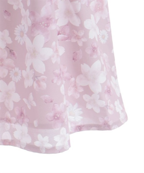 axes femme（アクシーズ ファム） ワンピース サクラ柄シャツ