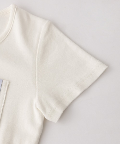 X-girl エックスガール FACE LABEL POCKET BABY TEE フェイス レーベル ポケット ベビー Tシャツ 105252013003 / 2025SUMMER X-girl エックスガール FACE LABEL POCKET BABY TEE フェイス