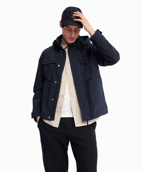 AIGLE（エーグル） ナイロンジャケット UVカット 撥水 形状記憶 ダブル