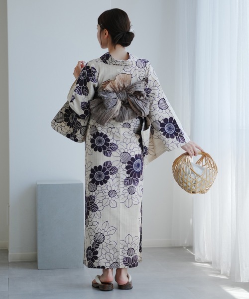 utatane 浴衣 手染め注染浴衣3点セット utatane×注染工房 先染め