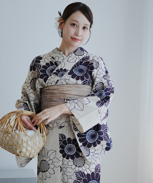 utatane ひまわり柄 浴衣・帯セット 美品 楽天市場 | utatane - 浴衣（向日葵柄）