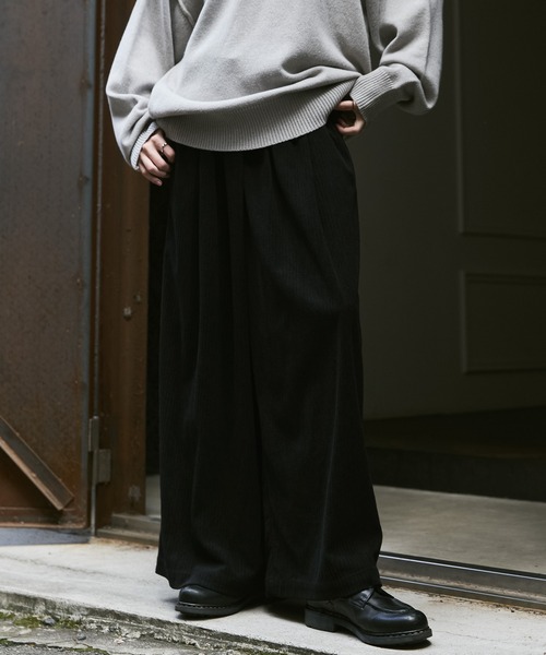 「remer」 コーデュロイパンツ LARGE グレイッシュベージュ メンズ_画像5