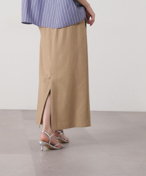 N.Natural Beauty Basic スカート 麻混タイトスカート