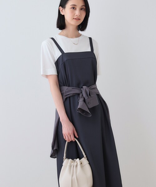 INDIVI ワンピース 春SALE！「洗える／UVケア」スリップ