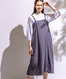 ⬜️大幅最終値下げ❗️INDIVI　ひざ丈ワンピース INDIVI ワンピース 春SALE！「洗える／UVケア」スリップ