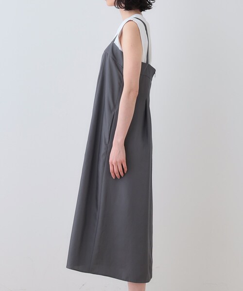 新品未使用⭐︎タグ付き INDIVI ワンピース 黒 UVカット 洗える INDIVI ワンピース 春SALE！「洗える／UVケア」スリップ