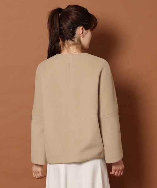DRESSTERIOR（ドレステリア） ノーカラージャケット 38 ベージュ