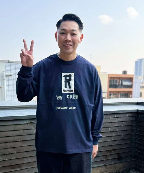 Romon tシャツ Romon Big Silhouette L/S T-shirts メンズ レディース