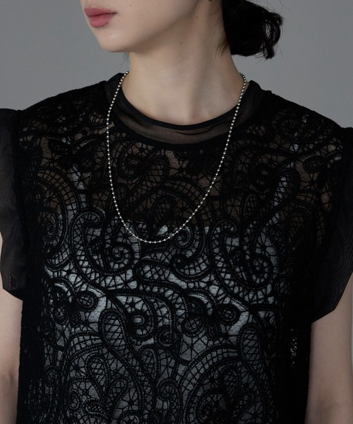 tシャツ Lace T-shirts / レースTシャツ レディース Women's Eyelet Embroidery Lace Short Sleeve Tops Summer