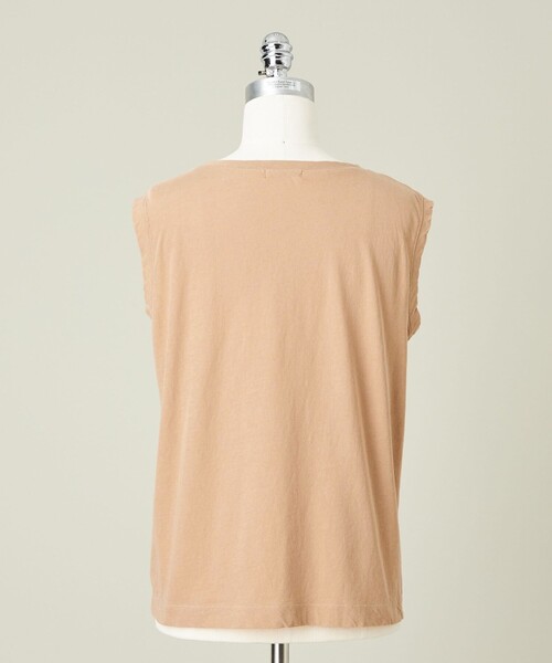 tシャツ 「conte」クルーネック  ノースリーブTシャツ レディース conte tシャツ 「conte」クルーネック ノースリーブTシャツ
