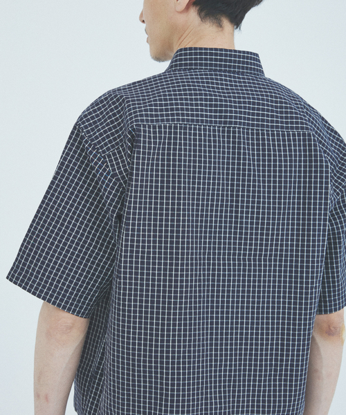 JOURNAL STANDARD シャツ ミニ チェック クロップド 半袖 メンズ