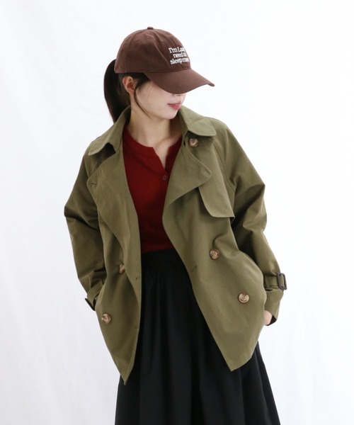 MARS Sugar gloss トレンチ　コート　ショート丈　y2k SHIPS（シップス） トレンチコート コート 「撥水加工」ドロスト