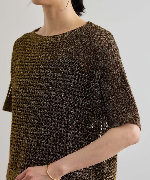 ROPÉ ラメメッシュプルオーバー ROPE' ニット セーター ラメメッシュプルオーバー/セットアップ