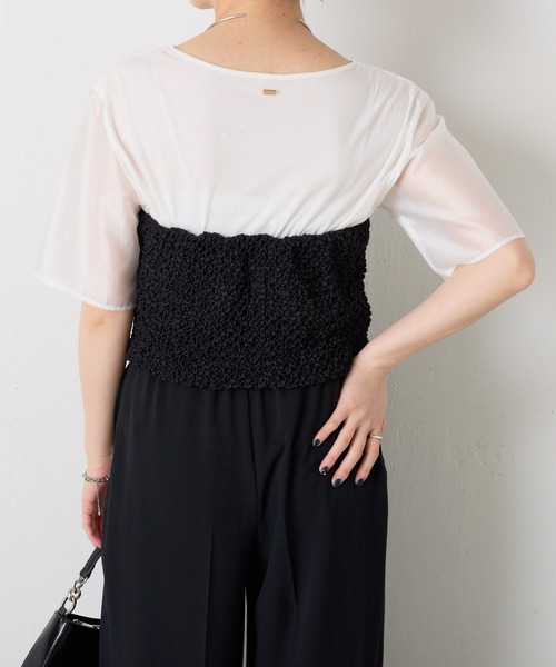 COLLAGE GALLARDAGALANTE tシャツ ハーフスリーブコンビシアーT