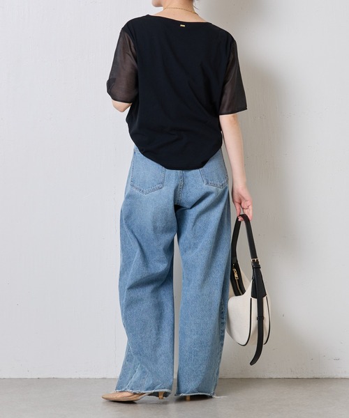 COLLAGE GALLARDAGALANTE tシャツ ハーフスリーブコンビシアーT