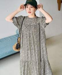 FREAK'S STORE ワンピース 限定展開 花柄 マキシ 半袖