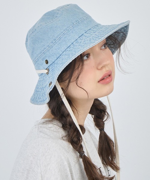ANAP(アナップ) 帽子 ハット ウォッシュデニムバケットハット ANAP(アナップ) 帽子 ハット ウォッシュデニムバケットハット