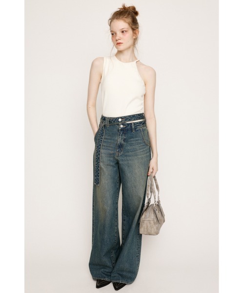 【美品】ASYMMETRY CUP CAMISOLE SLY キャミソール ASYMMETRY CUP IN HALTER CAMI アシンメトリー