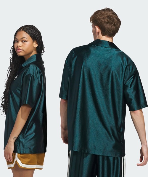 アディダスオリジナルス　サマー シューティングトップ 半袖シャツ　2XL adidas シャツ サマー シューティングトップ Shooting Top