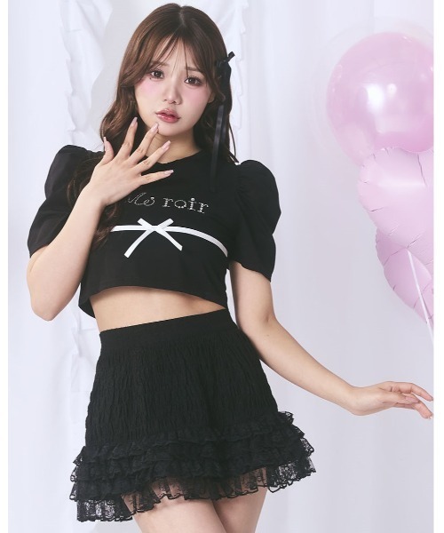 me roir キラキラロゴTe ネイビー Me roir tシャツ キラキラロゴTE レディース : ZOZOTOWN Yahoo