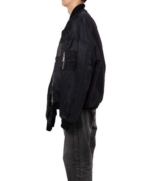 ブルゾン アウター Front Layered Flight Jacket メンズの画像
