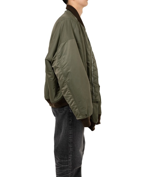 ブルゾン アウター Front Layered Flight Jacket メンズの画像