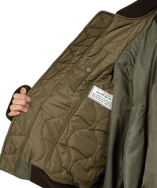 ブルゾン アウター Front Layered Flight Jacket メンズの画像