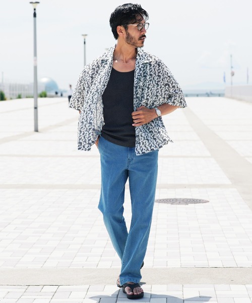 ぽん吉 JIGGYS SHOP（ジギーズショップ） シャツ バンダナプリント ビッグ