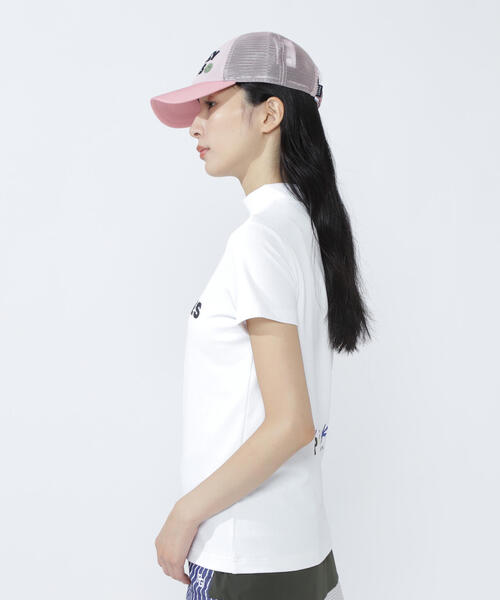 PEARLY GATES tシャツ 「PEARLY GATES」ベア疑似メッシュ半袖