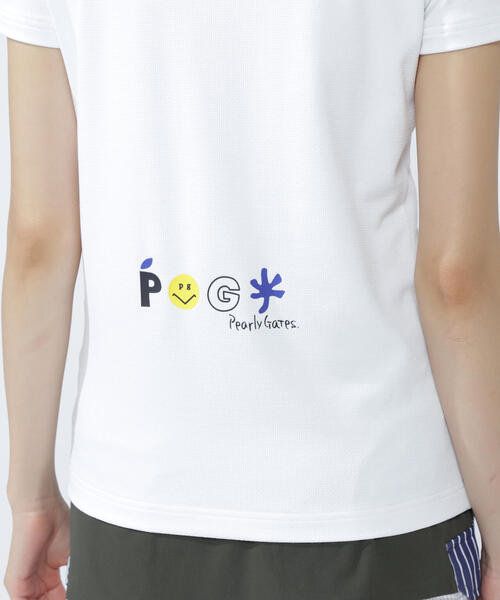 PEARLY GATES tシャツ 「PEARLY GATES」ベア疑似メッシュ半袖